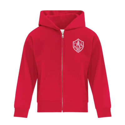 YOUTH - FULL ZIP HOODED SWEATSHIRT **Embroidered Logo* Thumbnail