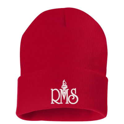 Solid 12" Cuffed Beanie**Embroidered Logo* Thumbnail